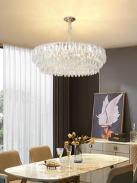 Gold Tiered Crystal Chandelier CL8665