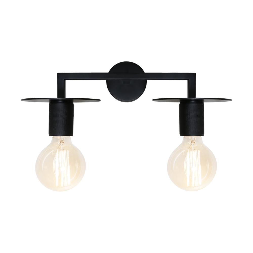 Inka 2-Light Wall Light — Black — view 2