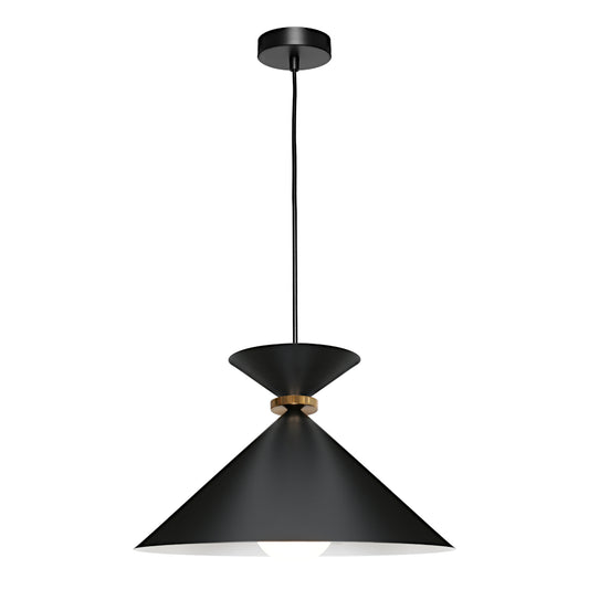 Julia 1-Light Large Pendant — Black