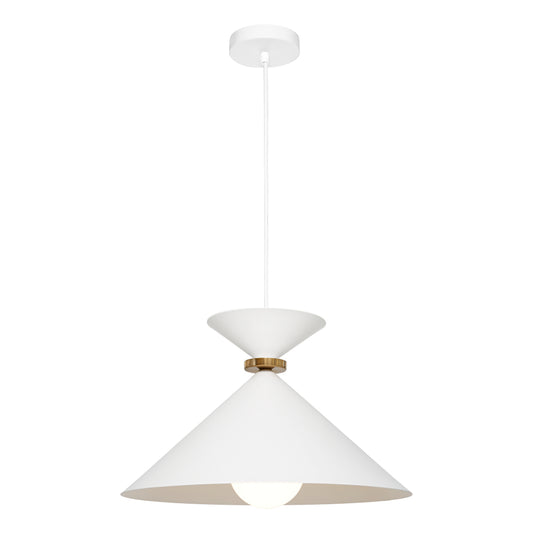 Julia 1-Light Large Pendant — White