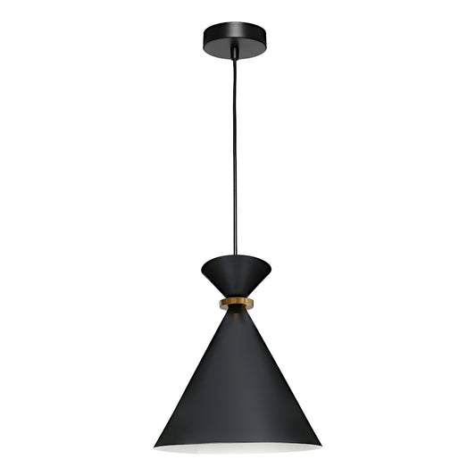 Julia 1-Light Small Pendant — Black
