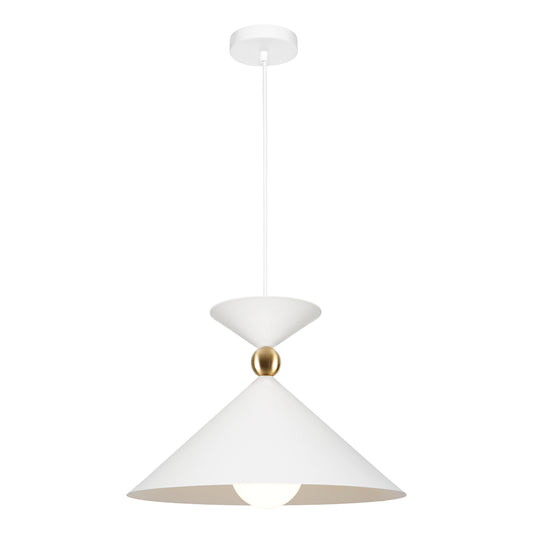Krissy 1-Light Large Pendant — White