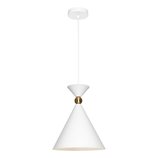 Krissy 1-Light Small Pendant — White