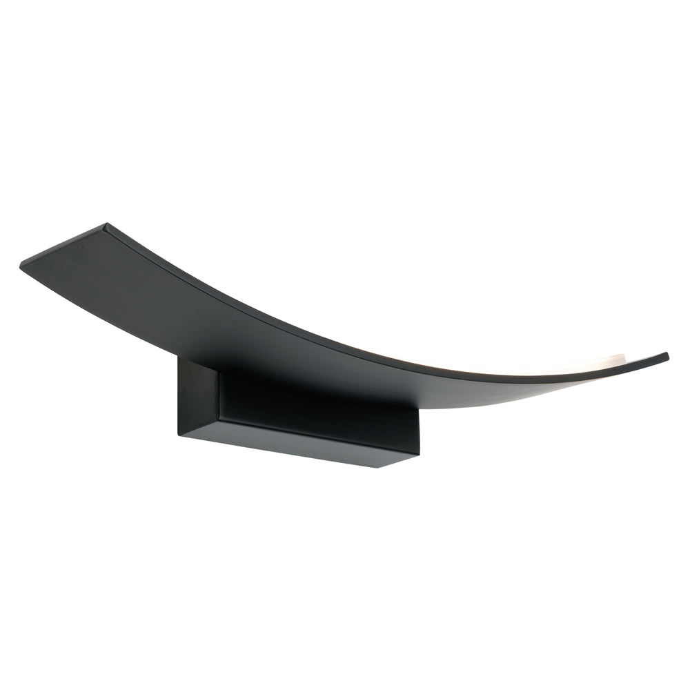 Larz 12W LED Wall Light — Black — view 2