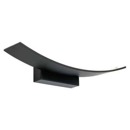 Larz 12W LED Wall Light — Black — view 2