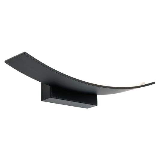 Larz 12W LED Wall Light — Black — view 2