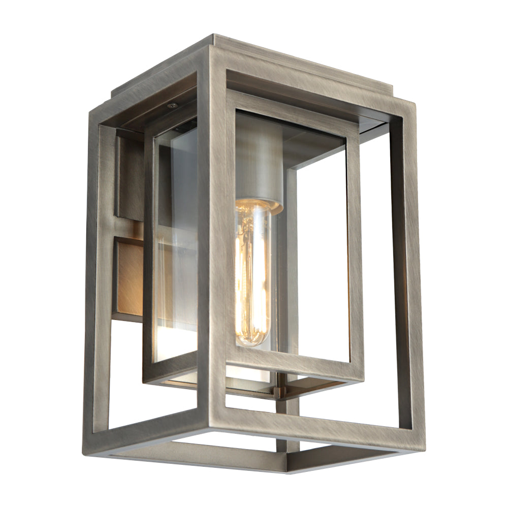 Luton 1-Light Exterior Wall Light — Old Bronze