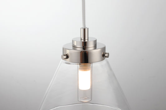 Matisse 1-Light Pendant — Polished Nickel — view 2