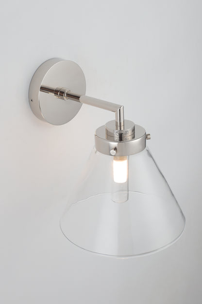 Matisse 1-Light Wall Light — Polished Nickel — view 2