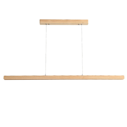 Ash Timber Linear LED Pendant KERF 150cm — Tri-Colour Dining & Kitchen Island Light