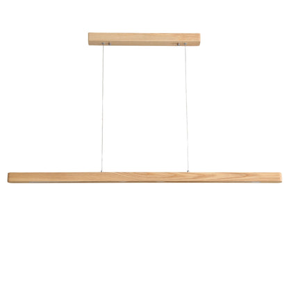 Ash Timber Linear LED Pendant ALPHA 150cm — Tri-Colour Dining & Kitchen Island Light