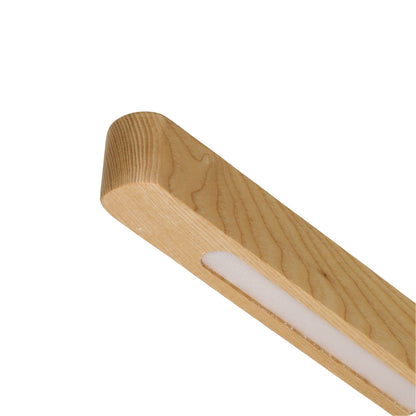 Ash Timber Linear LED Pendant ALPHA 150cm — Tri-Colour Dining & Kitchen Island Light