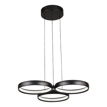 Olympus 3-Light LED Pendant — Black — view 4