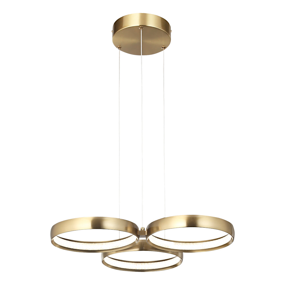 Olympus 3-Light LED Pendant — Gold — view 3