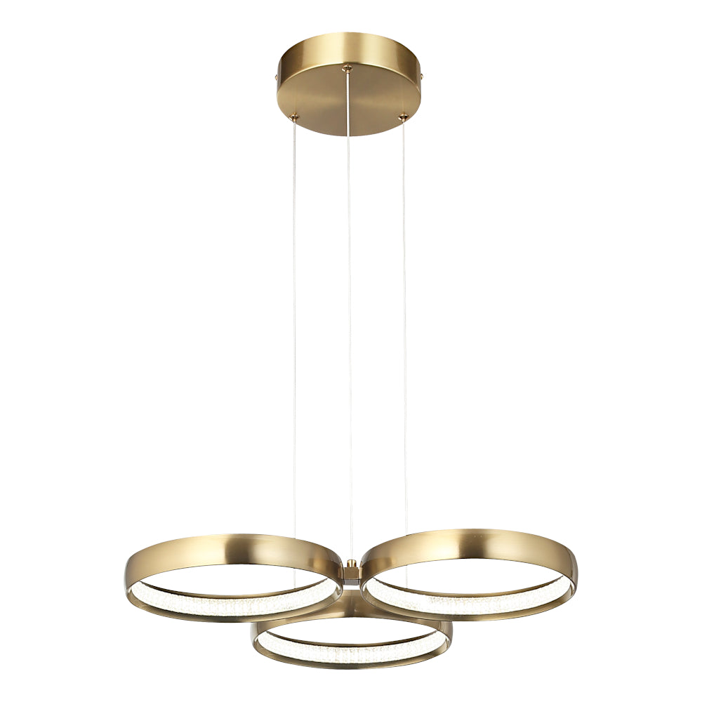 Olympus 3-Light LED Pendant — Gold — view 4