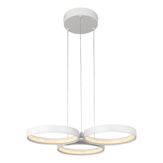Olympus 3-Light LED Pendant — White — view 2