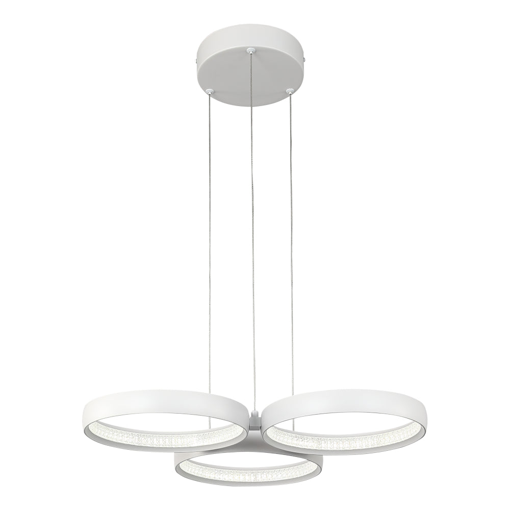 Olympus 3-Light LED Pendant — White — view 4