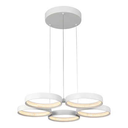 Olympus 5-Light LED Pendant — White — view 2