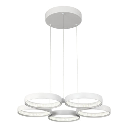 Olympus 5-Light LED Pendant — White — view 4