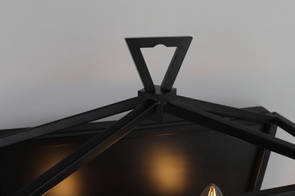 Perigan 2-Light Wall Light — Black — view 5