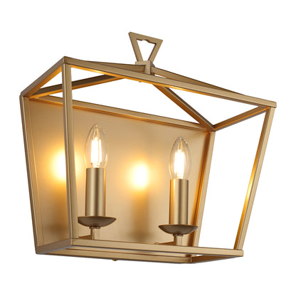 Perigan 2-Light Wall Light — Matt Gold — view 11