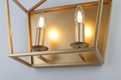 Perigan 2-Light Wall Light — Matt Gold — view 7