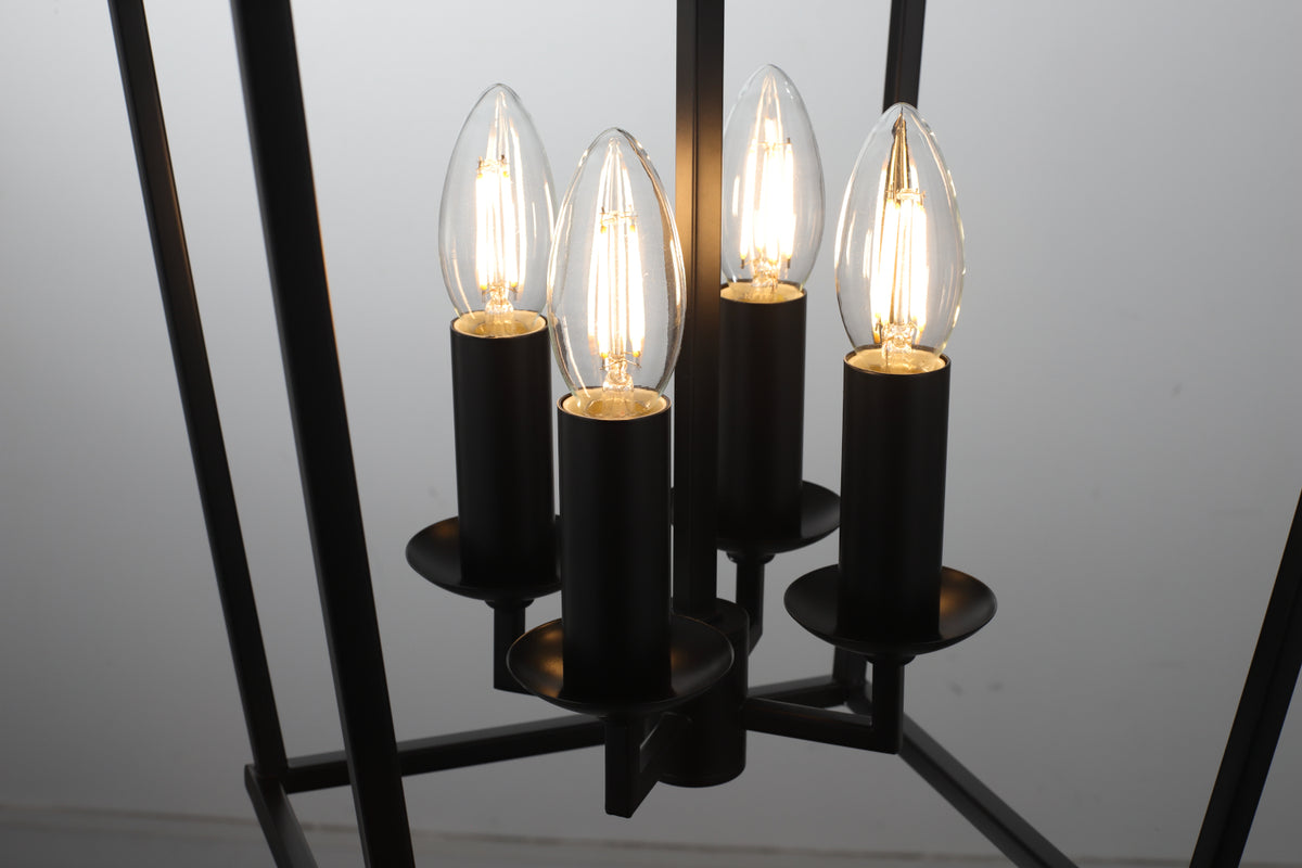 Perigan 4-Light Pendant — Black — view 2