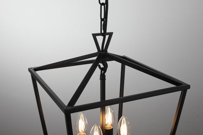 Perigan 4-Light Pendant — Black — view 4