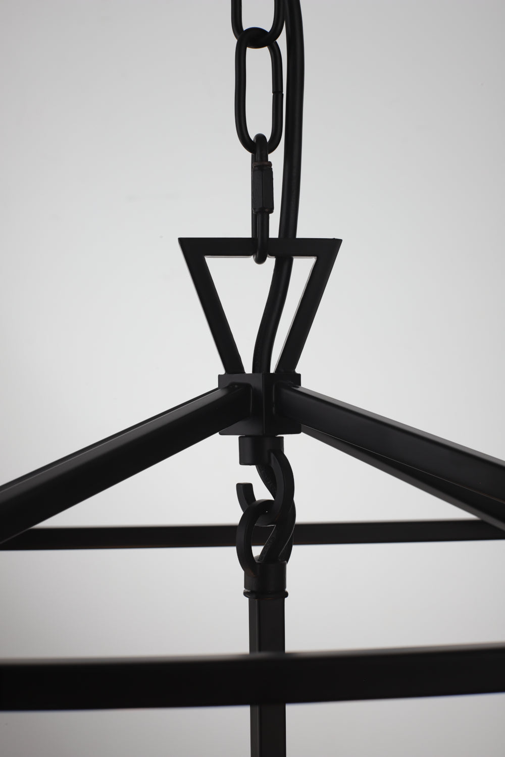 Perigan 4-Light Pendant — Black — view 5