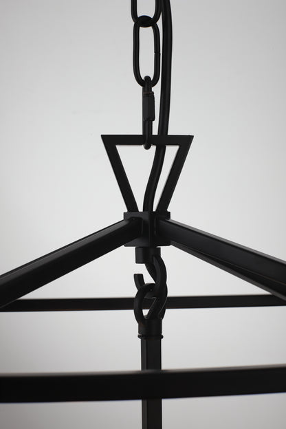 Perigan 4-Light Pendant — Black — view 5
