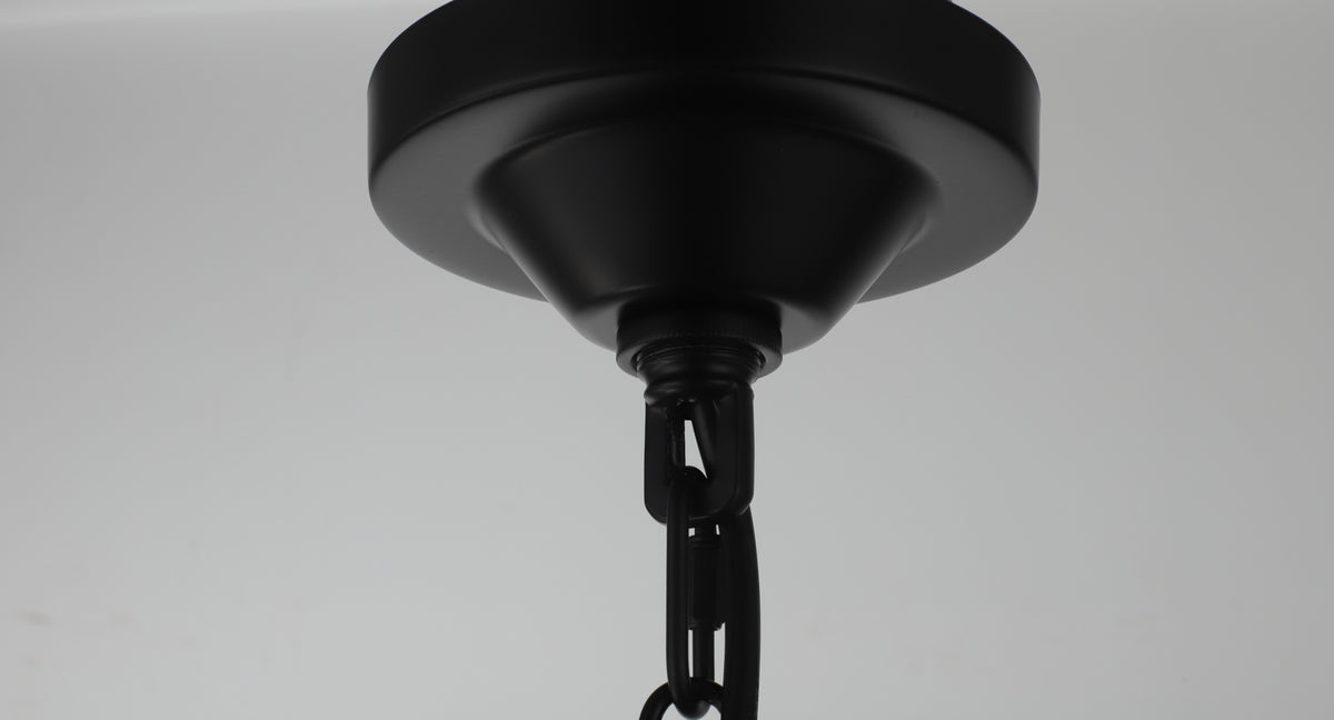 Perigan 4-Light Pendant — Black — view 6