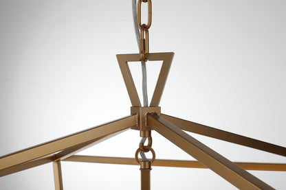 Perigan 6-Light Pendant — Matt Gold — view 5