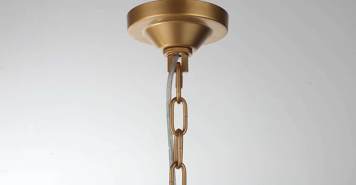 Perigan 6-Light Pendant — Matt Gold — view 7