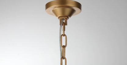 Perigan 6-Light Pendant — Matt Gold — view 7