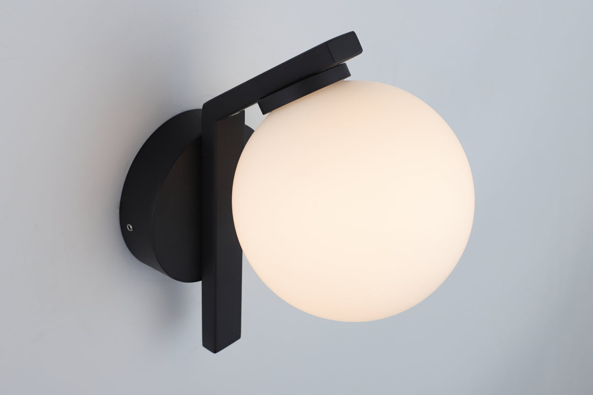 Rayna 1-Light Wall Light — Black — view 3