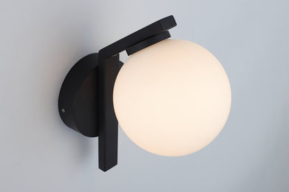 Rayna 1-Light Wall Light — Black — view 3