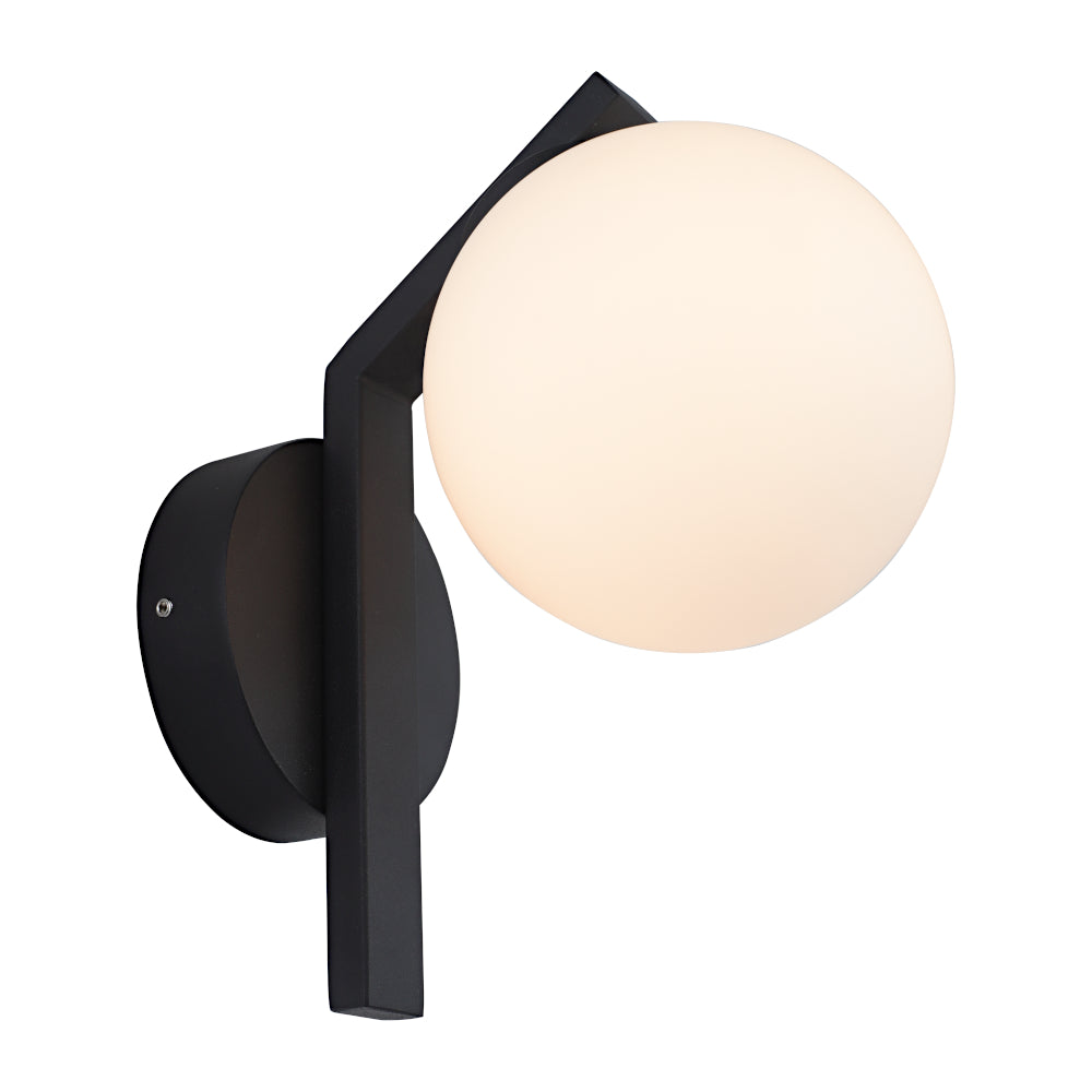 Rayna 1-Light Wall Light — Black — view 4