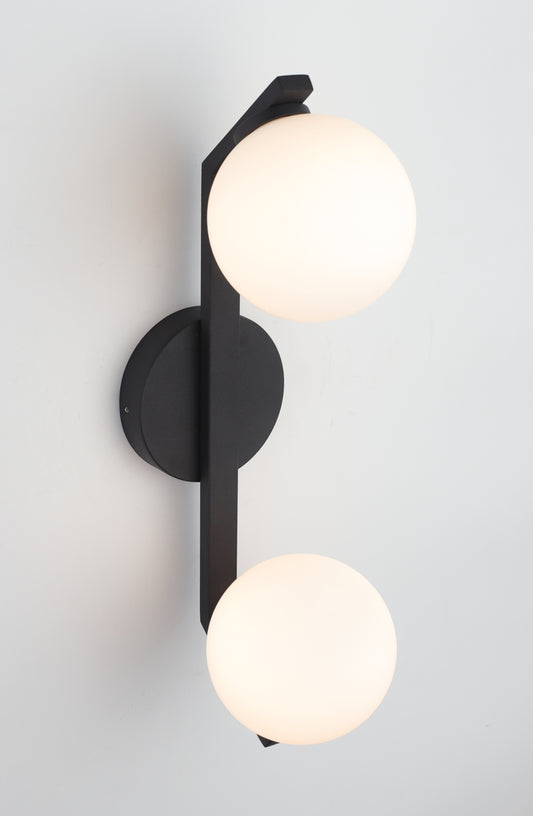 Rayna 2-Light Wall Light — Black
