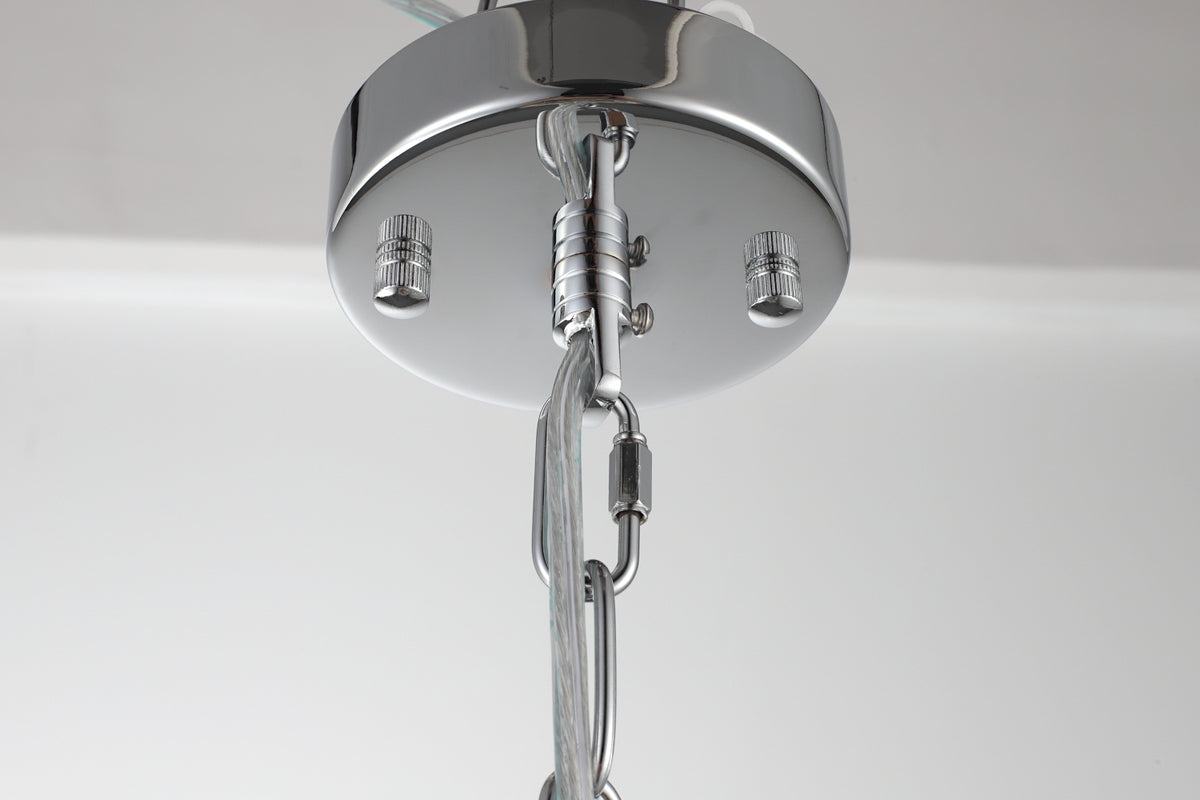 Riviera 1-Light Pendant — Chrome — view 5
