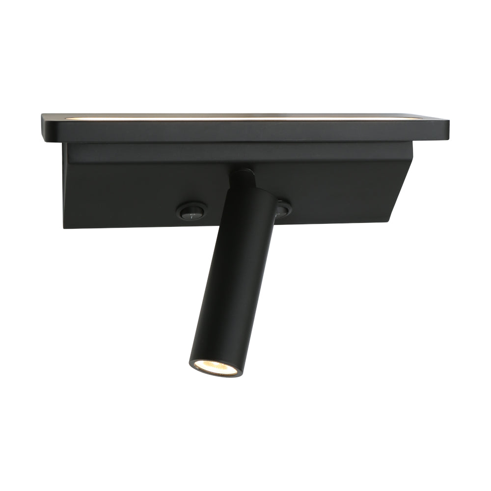 Scania 2-Light LED Wall Light — Black