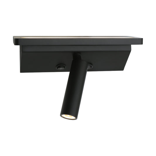 Scania 2-Light LED Wall Light — Black — view 2