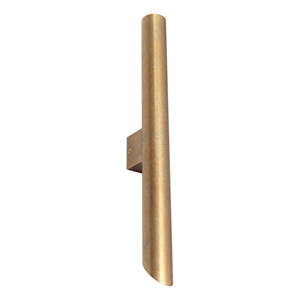 Taupo LED Exterior Wall Light — Aged Brass