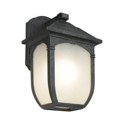 Tristan 1-Light Small Exterior — Greystone — view 2