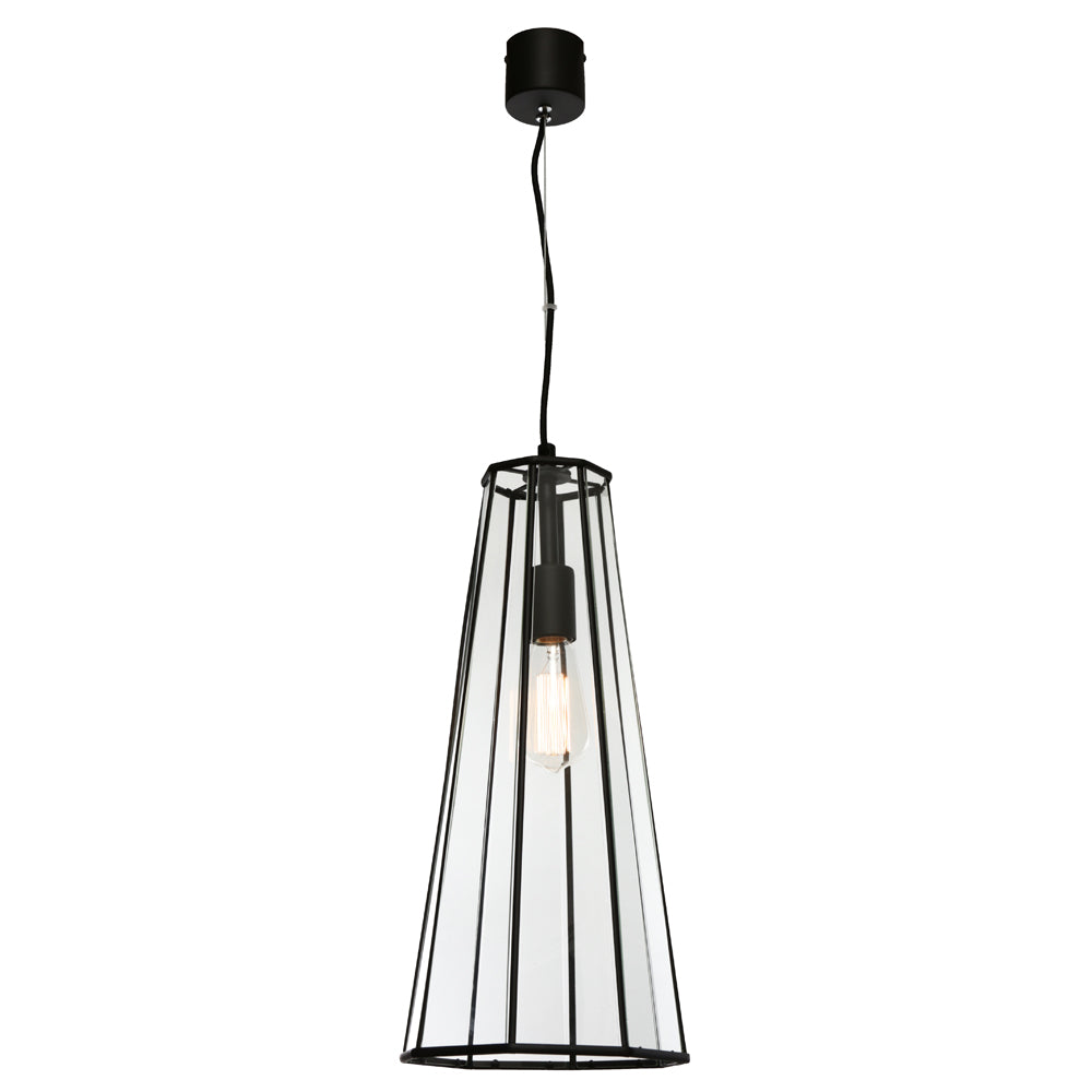 Zara 1-Light Pendant — Black
