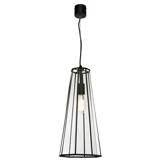 Zara 1-Light Pendant — Black