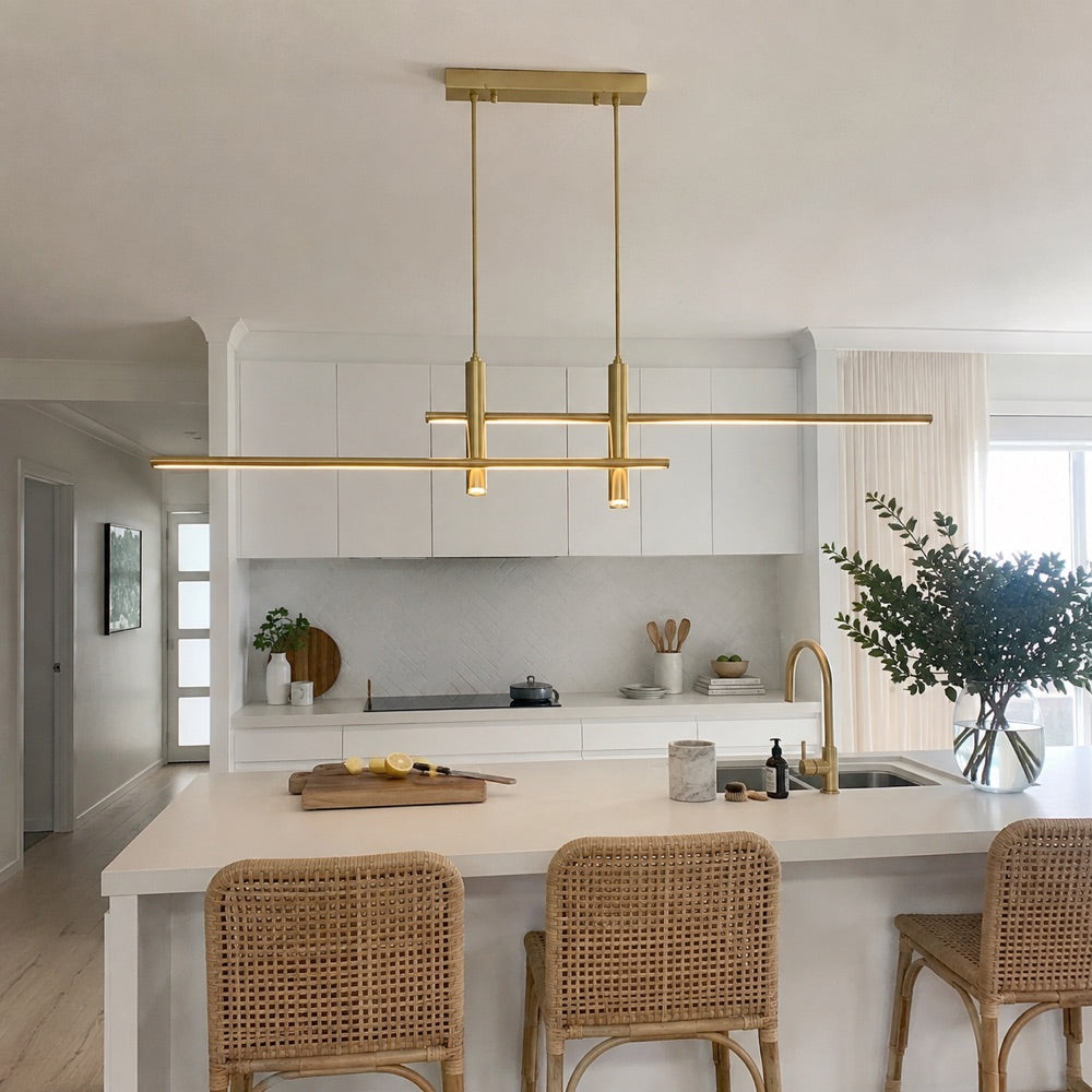 Modern Linear LED Pendant styled in an Australian home 2